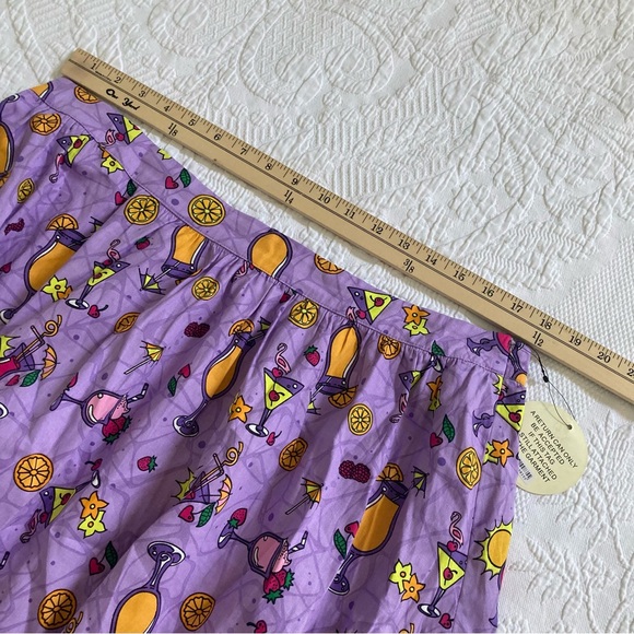 NWT Lindy Bop Pryia cocktail bar novelty retro pin up skirt size 18 - Picture 7 of 11